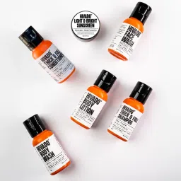 Hivado Travel-Sized Toiletry Kit for Men | Compact Grooming Set | Shower Gel, Face Wash, Body Lotion, Face Cream, Thick & Full Shampoo & Conditioner | Lightweight & Portable | Pack of 6 image 3