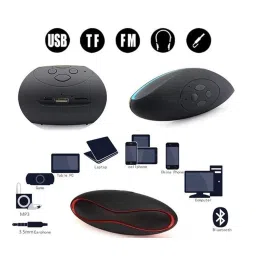 Elevea Mini Rugby Wireless Bluetooth Portable Outdoor Small Portable Speakers with Fm & SD Card Support for All Smartphones & Tablets with 3 Year Warranty image 2