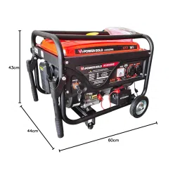 VI Power Gold 3 KVA Self Start Generator for Home and Outdoor Use | 3 KW or 3000 Watt | Portable Petrol | 1 Year Warranty image 4