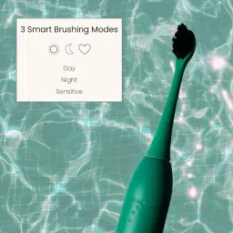 Seven Oral Care SuperBrush | Smart Sonic Electric Toothbrush | 24,000-33,000 Vibrations per Minute | W-Shaped DuPont Bristles | Built-in Tongue Scraper | 3 Brushing Modes - Deep Sea image 5