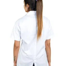 LATHIYA UNIFORM DOCTER Apron LAB Coat Half Sleeve (XS) White image 2
