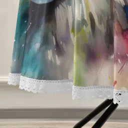 Wajiw 60 Inch Indoor Outdoor Round Tablecloth with Umbrella Hole and Zipper Waterproof Patio Table Cover for Camping Dining Room Party Outdoor Picnic,Wolf image 4