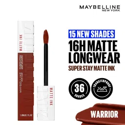 Maybelline New York Superstay Matte Ink Liquid Lipstick - 16H Longwear Matte | Warrior, 5ml image 1
