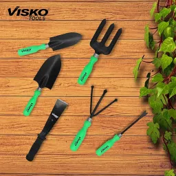 Visko GTK Garden Tool kit (Green and Black, 5-Pieces) image 4