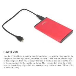 CosmoMart Ironctic USB 3.0 Hard Drive, Plug and Play External Mechanical Mobile Hard Drive Safe Widely Applicable for Win7 for Linux for OS X(#7) image 1