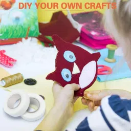 Fabric Fusing Tape Double Sided Adhesive Sewing Hem Tape Iron on Tape (White) - 100 Yards - Pack of 1 image 4