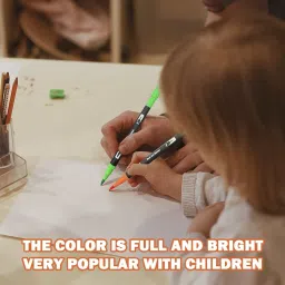 Wynhard Brush Pen Set Sketch Pen Set Drawing Pen Dual Tip Brush Pens Markers for Drawing Brush Pens 24 Shades Art Markers Set Fineliner Color Pens Water Based Marker for Calligraphy Sketching Drawing image 5