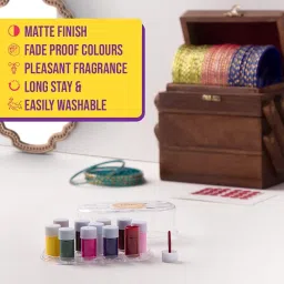 advancedestore 11 Color Liquid Kumkum Bindi Tikli Sindoor Beautiful Traditional Singar For Women & Girl Multi Colored QTY-2 image 3