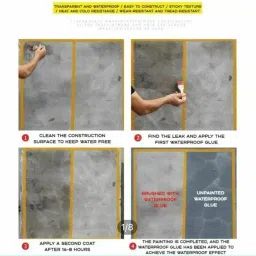 Crack Seal Agent with Brush Transparent Waterproof Resin Epoxy for Roof Leakage Crack Seal Glue Roof Water Leakage Solution Water Proof Glue for Waterproofing image 5