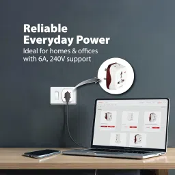 Havells 6A 3 pin Universal Adaptor (ind) image 3