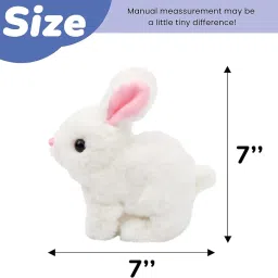 Hopping Walking Bunny Toy with Sounds, Jumping Rabbit Wiggling Ears, Twitching Mouth and Nose, Educational Interactive Bunny Rabbit Toy for Baby Kids image 2