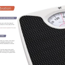 130Kg Iron Analog Weight Machine | Iron Analogue Weighing Scale | Full Metal Body With Anti-Skid Mat | Capacity: 130Kg, Black image 4