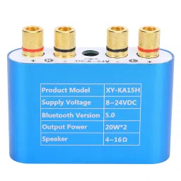 DC8-24V 5.0 Bluetooth Power Amplifier 2 Channels 20W+20W Stereo Power Amplifier Digital Speaker Audio Player image 2