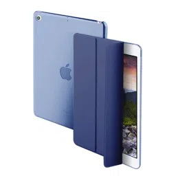 ProElite Smart Flip Case Cover for Apple iPad 9.7 inch 5th/6th Gen Air 1 Air 2 A1822 A1823 A1893 A1954 with Stylus Pen, Transparent Back, Dark Blue image 2