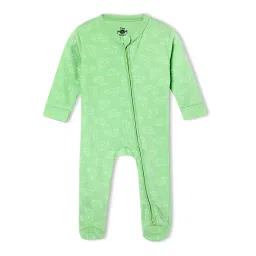 The Mom Store New Born Gift Box | Gift Hamper| Unisex Clothing Set | Infants Essentials | Baby Shower | for Baby Boy and Baby Girl | Mossy Motors, Pastel Green | 9-12M image 3