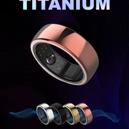 aabo AI Smart Ring for Men & Women| Health & Fitness Tracking - 32 Modes| Sleep, Stress, HRV, SPO2 Monitoring| Titanium| No App Subscription|IP68 Waterproof| Upto 7-Day Battery| Rose Gold, US Size 12 image 4