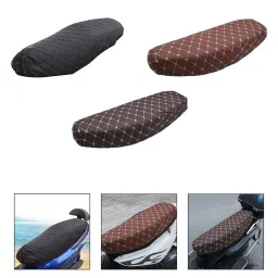 VISTORA Bending Beam Motorcycle Seat Cover Accessories Comfortable Anti Slip Cushion Black image 3