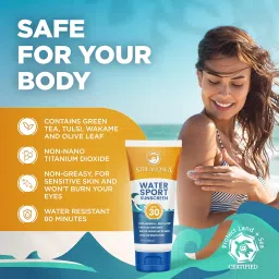 Stream2Sea Stream2Sea 6-Pack Natural Travel Sized Toiletries, 1oz Sample Size Shampoo, Conditioner, Lotion, Mineral Sunscreen SPF 20 and SPF 30 and After Sun Gel image 4