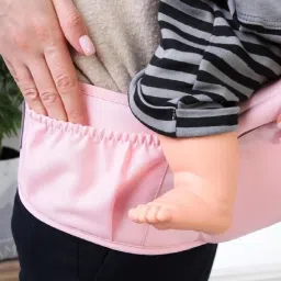 Naivete Toddler Baby Carrier, Ergonomic Breathable Adjustable Baby Carrier, Backpack Front Facing Kangaroo Sling Wrap for Baby Travel Baby Hipseat, (Pack of 1) (Pink) image 4