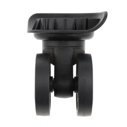 enakshi (label) Enakshi® 1 Pair universal Replacement Dual Roller Casters Black for Trolley Case/Travle |Travel | Luggage Accessories |Other Luggage Accessories|1 Pair Replacement Swivel Dual Roller Wheels image 2