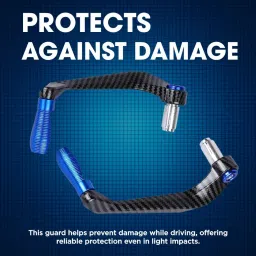 B.K ACCESSORIES Universal CNC Aluminium Handlebar Brake Clutch Lever Hand Guard Protector for Motorcycle B.Lack B.LUE image 2