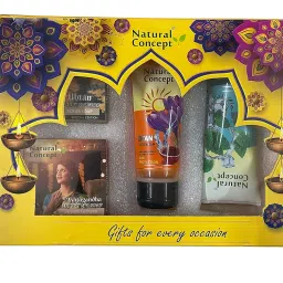 Natural Concept Skin care Diwali Gift Hamper | This Hamper contain - 2 Variants Soap, 1 Dtan Face wash & 1 Variant Face wash | Gifts for every occasion | Gift set of 4 image 2