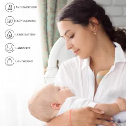 Baybee Breast Pump Electrical Machine for Mothers | Automatic Hands Free Breast Milk Pump with 3 Modes & 9 Levels | Portable Electric Wearable Breast Pump with Anti-Backflow, 210ml Large Capacity image 2