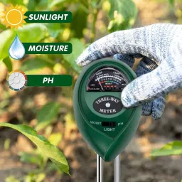 Doctor Le Parco Soil pH Meter 3-in-1 Soil Test Kit | for Moisture, Light & pH | Gardening Tools for Lawn, Farm, Plants & Herbs | Indoor & Outdoor Soil Tester for Agriculture with High Accuracy image 5