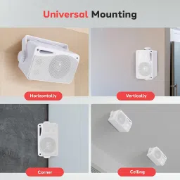 PYLE PLMR24 3.5-Inch 200 Watt 3-Way Weather Proof Mini Box Speaker System (White) image 4