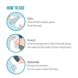 30 Disposable Underarm Sweat Pads for Men & Women – Anti Sweat Armpit Shields – Super Absorbent, Anti Odor, Hypoallergenic, Invisible Under Clothes – 30 Pcs (White) (PACK OF 40) image 3