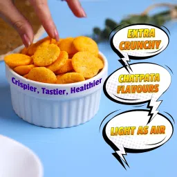 The Healthy Binge| Jowar Chips |Baked chips | No maida, palm oil or MSG | High Protein healthy snacks | Indian Masala Flavour | PACK of 6 (40 gm x 6) image 2