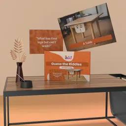 Flip and Guess Educational Flashcards, A4 Size, 4 Decks of 24 Cards Each, Animals, Professions, Sports, Riddles image 5