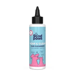 The Good Paws Hear & Clear Ear Cleanser for Dogs & Cats | Prevents Infections | Eases Itching | Reduces Wax Buildup | 0.3% Salicylic Acid, Chamomile, Neem Extract, Tea Tree Oil | Healthy Ears | 100 ml image 3
