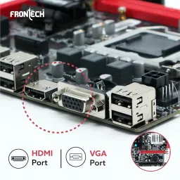 Frontech H110 Motherboard, LGA 1151, Supports Intel 6th–9th Gen i3/i5/i7/Celeron/Pentium, DDR4 32GB, HDMI, VGA, USB 3.0, M.2 NVMe, 3-Year Warranty (FT-0493) image 4