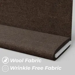 b bigreams - your comfort is our mission BIGREAMS Unstitched 70% Wool Herringbone Tweed 1.25 Meter Pant Fabric for Men's, Woolen Pant Piece for Winter, Wrinkle-Less, Soft & Comfortable Material, 58" Wide image 5