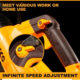 INGCO Cordless Leaf Blower, Brushless Motor, Variable Speed, with 2 pcs Battery Packs & Charger, for Car Cleaning, Gardening Work, Dirt Cleaning image 2