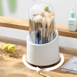 FABSKIN Makeup Organizer Stand | 360° Rotating Makeup Brush Holder | Make Up Organiser | Cosmetic Organizer Shelf image 3