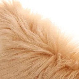 Pinakine® Fluffy Faux Fur Seat Cushion Pad Artificial Sheepskin Mat Camel 33Cm|72007350PNK image 3