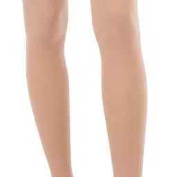 Never Quit Medical Compression Stockings for Varicose Veins Class 2 Thigh Length in Eco-Friendly (X-Large, Beige) image 1