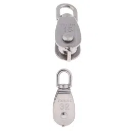 The Style Sutra 2Pcs 304 Stainless Steel Single Swivel Pulley Block for Swivel Eye M15 M32|Motors | Parts & Accessories | Boat Parts |2 Pieces Single Pulley Block image 3