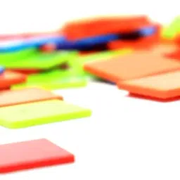 Generic Mathworld Plastic color Square Tiles Counters Chips Tokens 100 pcs Mathematics Counting Montessori Manipulatives Early Education Learning kit for Kids in preschool Multicolor image 4