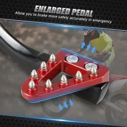 NICECNC Red Forged Adjustable Brake Pedal Tip Compatible with Honda CRF250R 2004-2024 CRF450R 2005-2024 CRF250RX 2019-2024 CRF450RX 2017-2024 See Fitment image 3