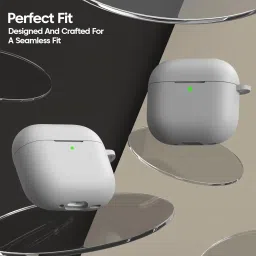 Sounce for Apple Airpods 4th Generation Case Cover(2024) | LED Visible | Cleaner Kit & Heavy-Duty Carabiner | Drop Protection | Anti-Scratch | 2.5mm Thick |Compatible with Airpods 4 Case for Women,Men image 1