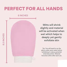 Dealsure Exfoliating Glove for Body Scrub Body Scrubber Exfoliator Mitt for Use at Shower Bath Exfoliating Body Face Dead Skin Remover Korean Style Exfoliating Women Men Washcloth (2 Pis) image 3