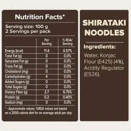 Urban Platter Shirataki Noodles, 270g (Keto-Friendly | Low-Carb | Fat-Free | Gluten-Free | Ultra-Low Calorie Konjac Miracle Noodles) image 1