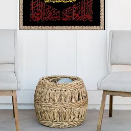 Ya Fatima Zahra sa Black Banner Flag, Religious Islamic image 1