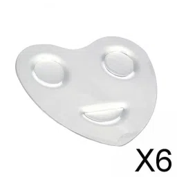 Enakshi® 6xMakeup Mixing Palette Handheld Stainless Steel for Nail Art Artist Beauty Smiley ring 5.5x5cm|Health & Beauty | Makeup | Makeup Tools & Accessories | Other Makeup Tools & Accs image 1