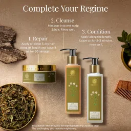 Forest Essentials Travel Hair Conditioner With Cold Pressed Oils & Infusions Of Hibiscus Flowers, Herbs & Leaves For Dry, Frizzy & Chemically Treated Hair (Coconut, Fresh), SLS/SLES Paraben Free, 50ml image 4