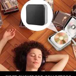 GODSDWARES 40 Capacity CD Case, DVD Case CD Cover Holder Compact Black Storage for Discs for Music and DVD Collections for Storage & Organization image 2