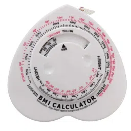 Body Mass Index Tape Calculator & Retractable Measure Diet Weight Loss Heart | Sporting Goods | Fitness Running & Yoga | Fitness Technology | 1 x BMI Body Mass Index Tape Measure image 4
